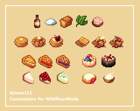 Wildflour Special Bakery Recipes modhttps://www.nexusmods.com/stardewvalley/mods/14965